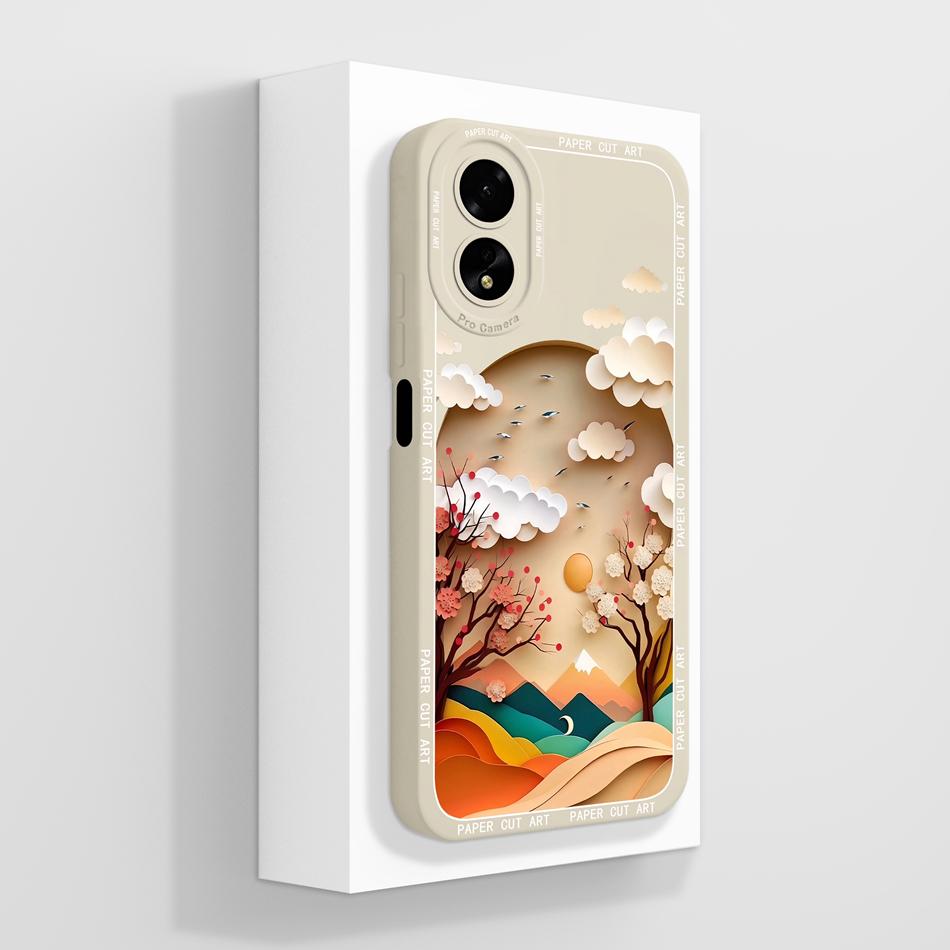 For Oppo A38 Case Oppo A18 Cover Cute Panda Soft Liquid Silicone Back Covers For Oppo A 38 4G Full Protection Phone Housing Capa