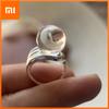 925 Sterling Silver Rings for Women Couple Minimalist Handmade Big Ball Ring Fine Jewelry Birthday Gift Prevent Allergy