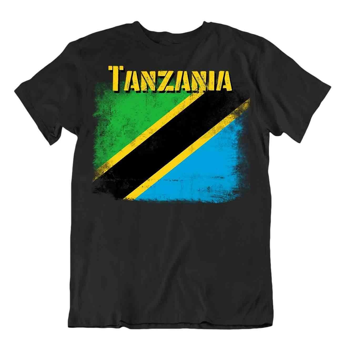 Tanzania flag Tshirt T-shirt Tee top city map rich agricultural resources gift S