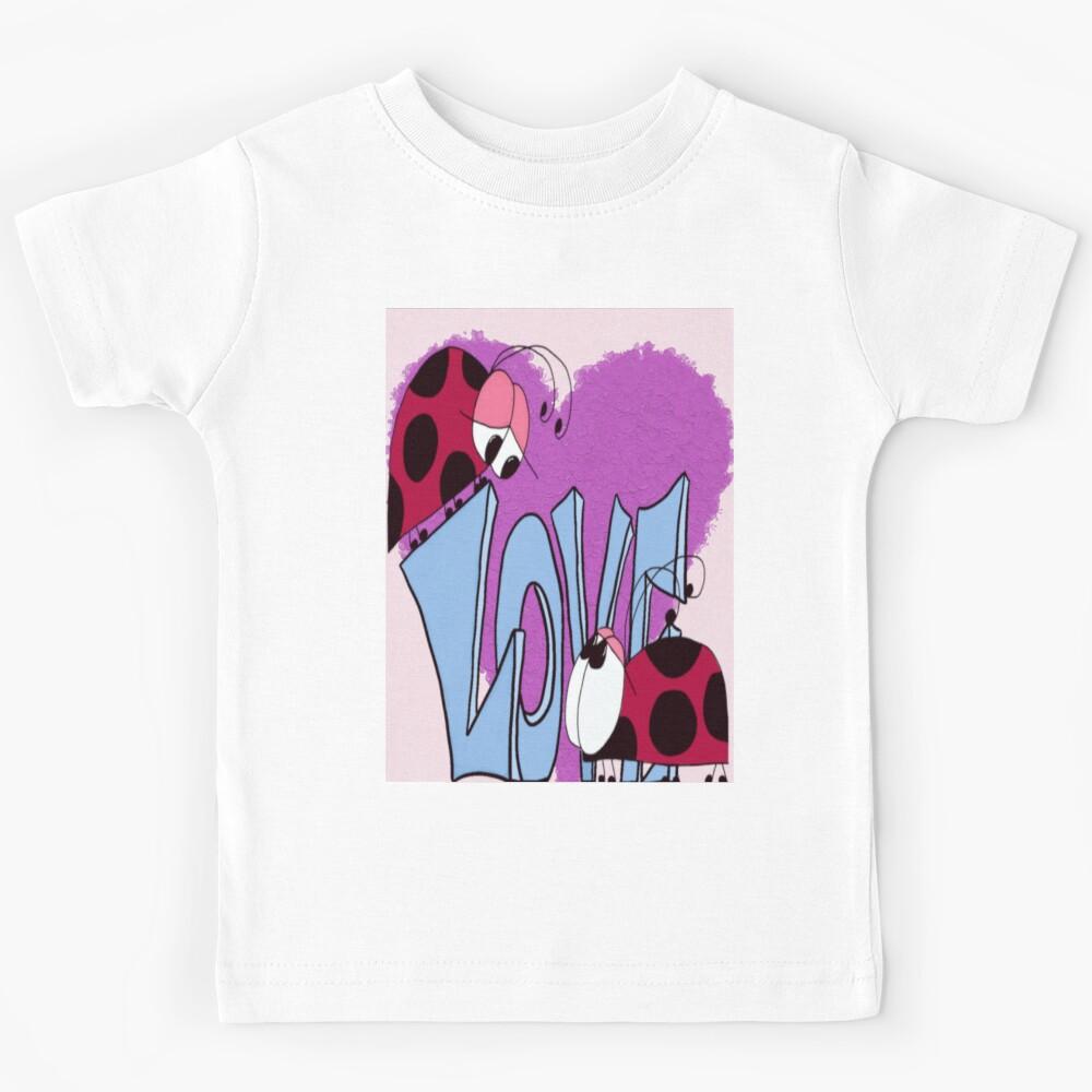 Ladybug Love Illustration Kids T-Shirt 140