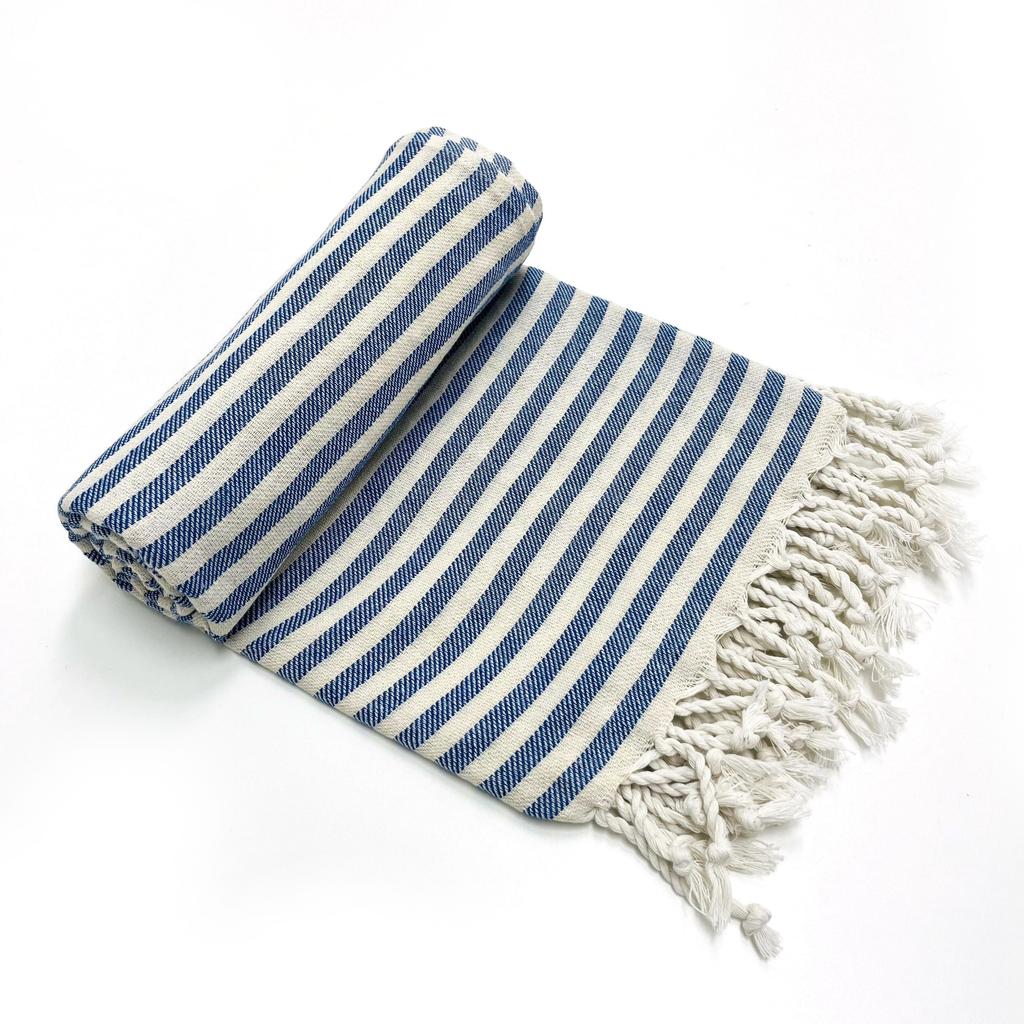 TURKISH Classical Series Beach Towel | 71 x 39 in | Extra Large Wearable Turkish Bath Towel | Premium Luxury Striped Linen