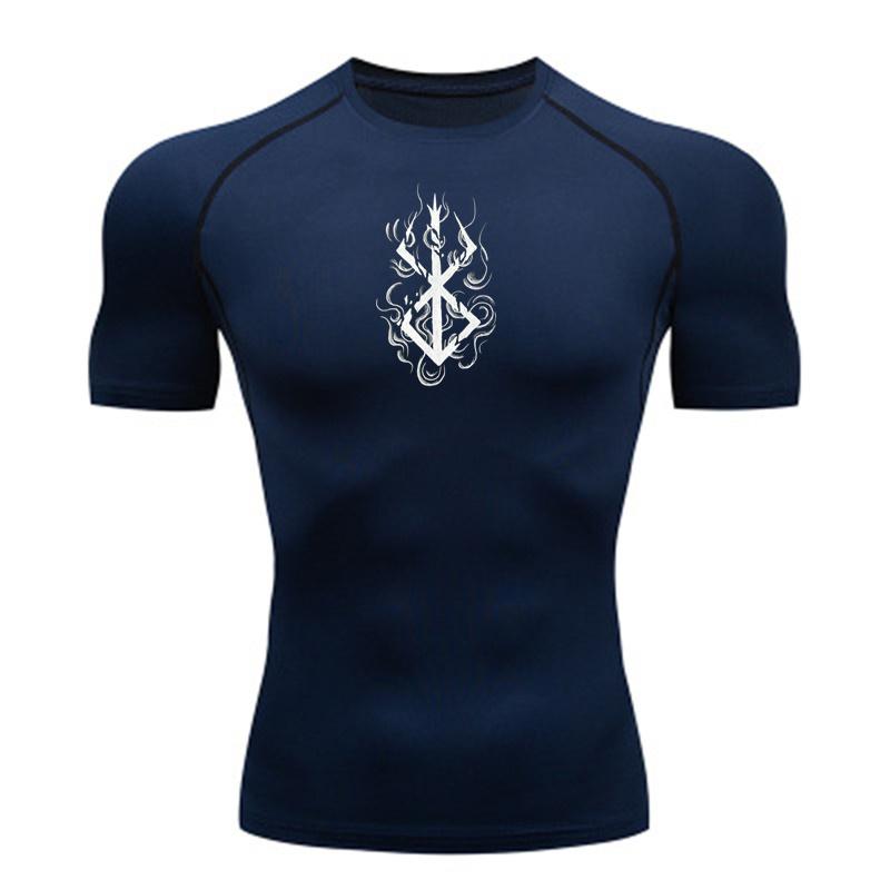 2026 Maglietta a Compressione da Uomo Anime Fitness Sport Corsa Aderente Palestra T-shirt Allenamento Atletico Asciugatura Rapida Top Maglietta Estiva y2k