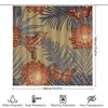 Exotic Botanical Shower Curtain Hummingbird Floral Print 180X240Cm Waterproof Bath Fabric Decor For Bathroom