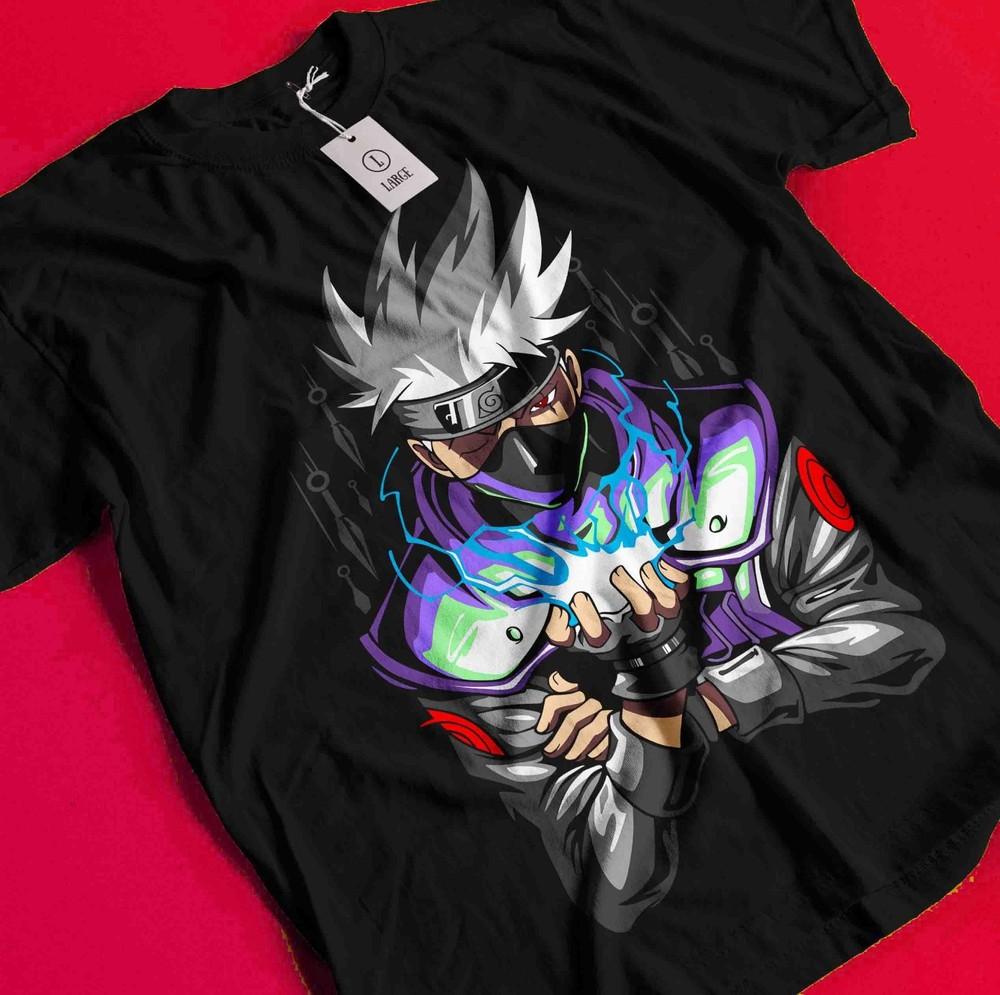 

Kakashi T-Shirt Naruto Tshirt Jiraya Shirt Madara Sakura Itachi Uchiha Obito Tee BB1168 XL