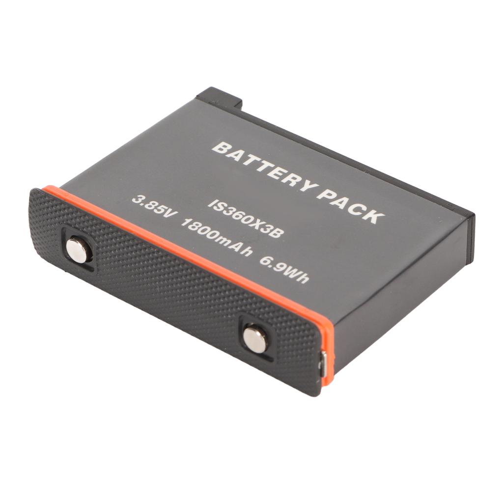 Baterie pentru camera Insta 360 X3, 3,85 V, 1800 mAh, 6,9 Wh, pachet de baterii de schimb pentru cameră
