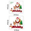 Wandtattoos Weihnachtsmann Elch Schneemann Schalteraufkleber Weihnachten Wandschalterpaneel DekorativNeujahr Abnehmbares Wandbild Kunst Pvc