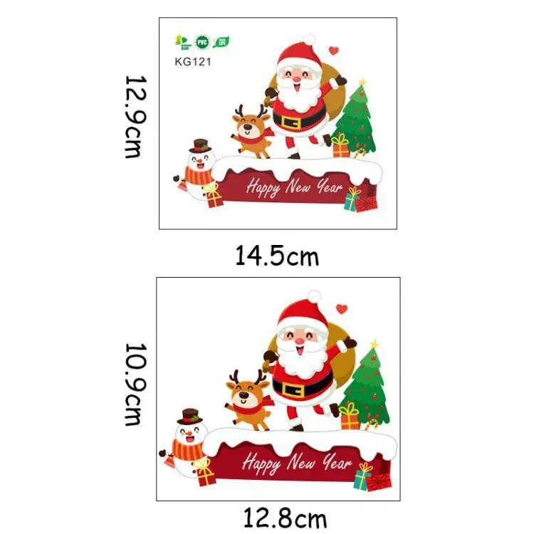 Wall Decals Santa Claus Elk Snowman Switch Sticker Christmas Wall Switch Panel DecorativeNew Year Removable Wall Mural Art Pvc