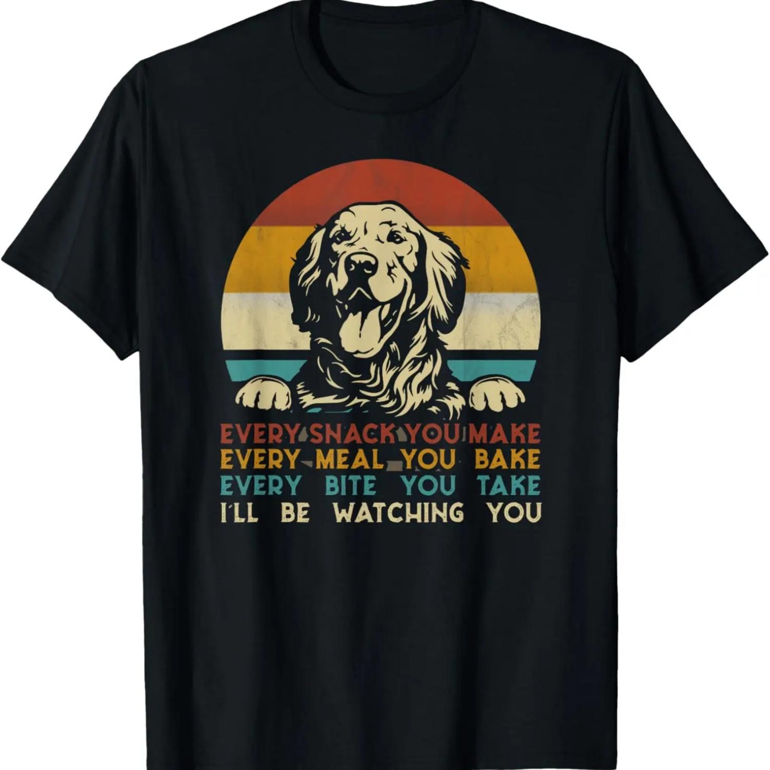 Every snack you make Golden Retriever dog breed retro T-Shirt S