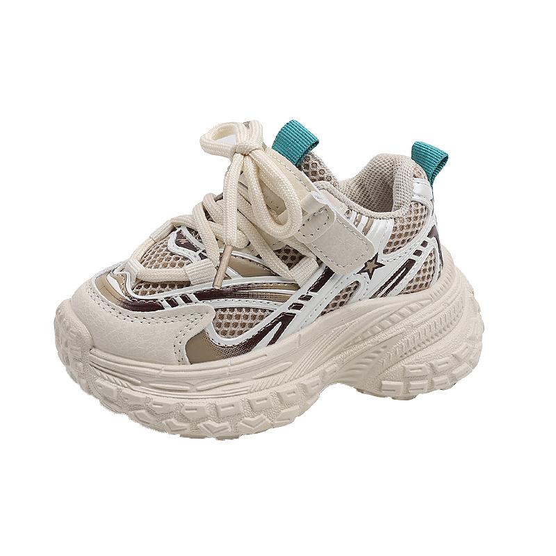 Spring and Autumn Children's Shoes, Boys' Dad Shoes, Breathable Mesh Shoes, Girls' Baby Shoes, Fashionable Trendy Tire-soled Toddler Shoes