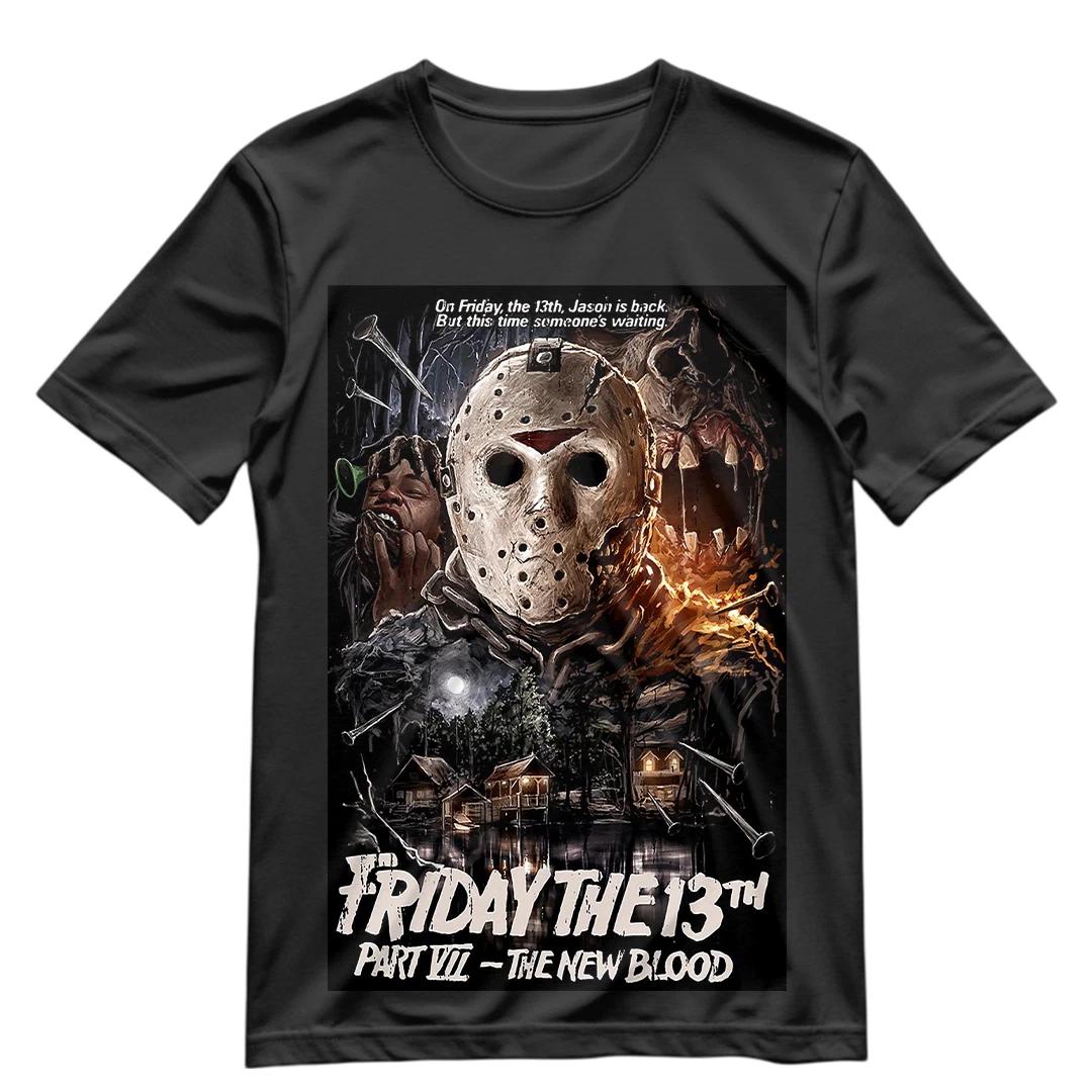 

Friday the 13th Part VII T-Shirt Jason Voorhees Shirt S-3XL Friday Tee XL