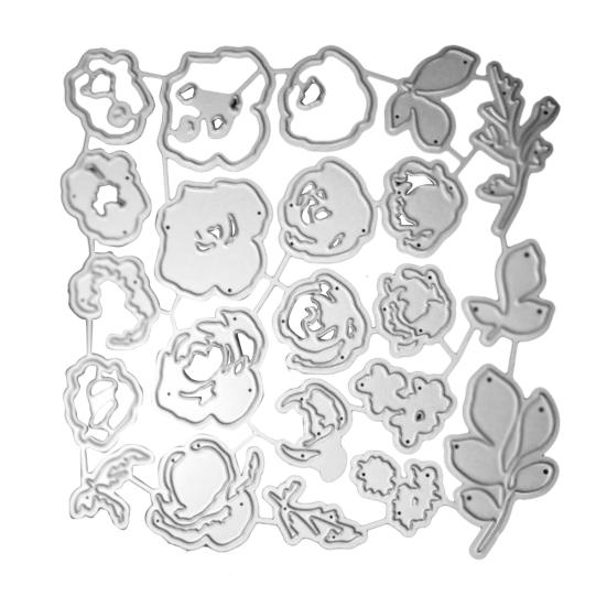 

Цветочные листья, штампы, сделай сам, скрапбук, тиснение, бумажные карты, изготовление декора, трафарет серебряный