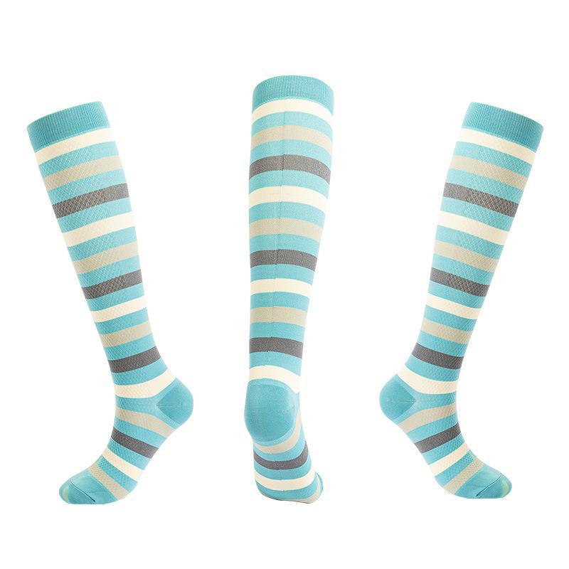 Unisex Outdoor Compression Sports Socks: Elastic, Knee-High, for Cycling & Fitness