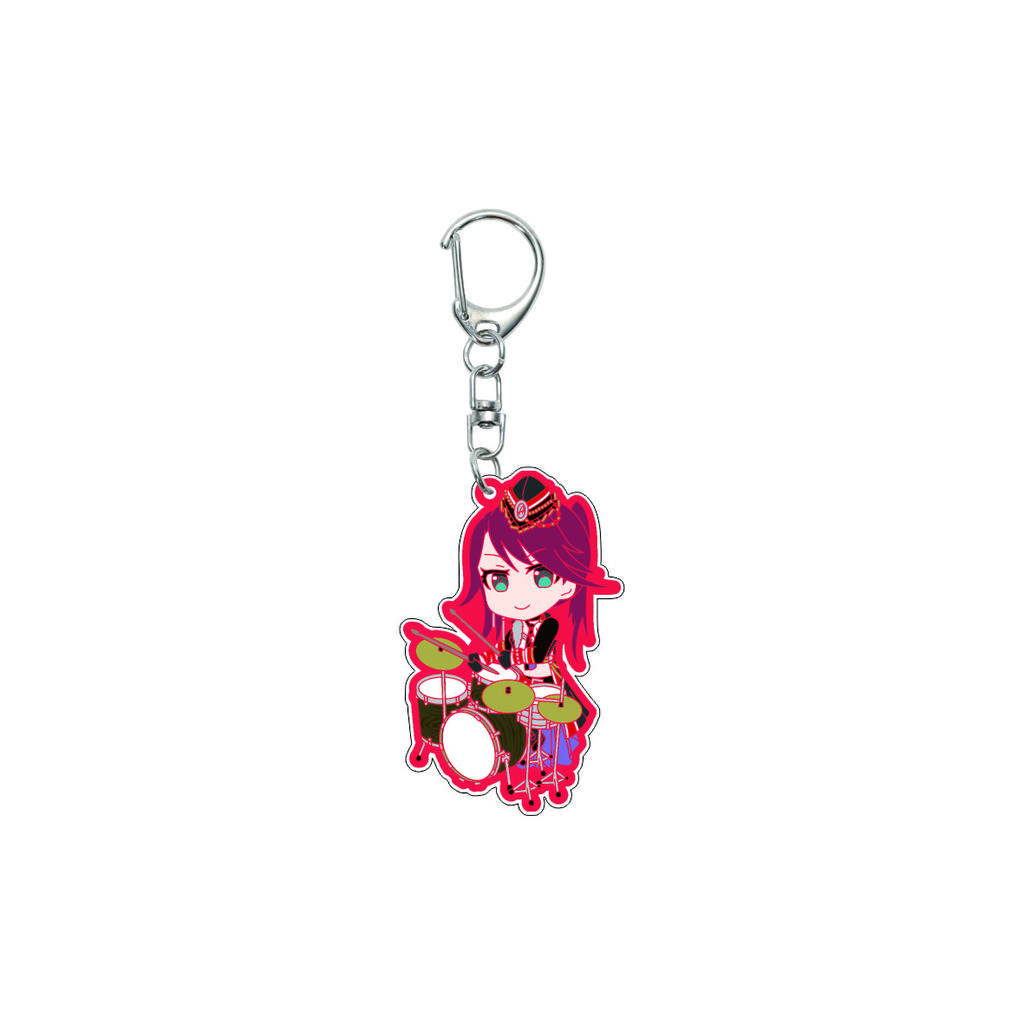55MM Anime banG Dream Keychain Toyama Kasumi/Saya Yamabuki/Hanazono Tae Key Chain Acrylic Model Plate Christmas Gifts