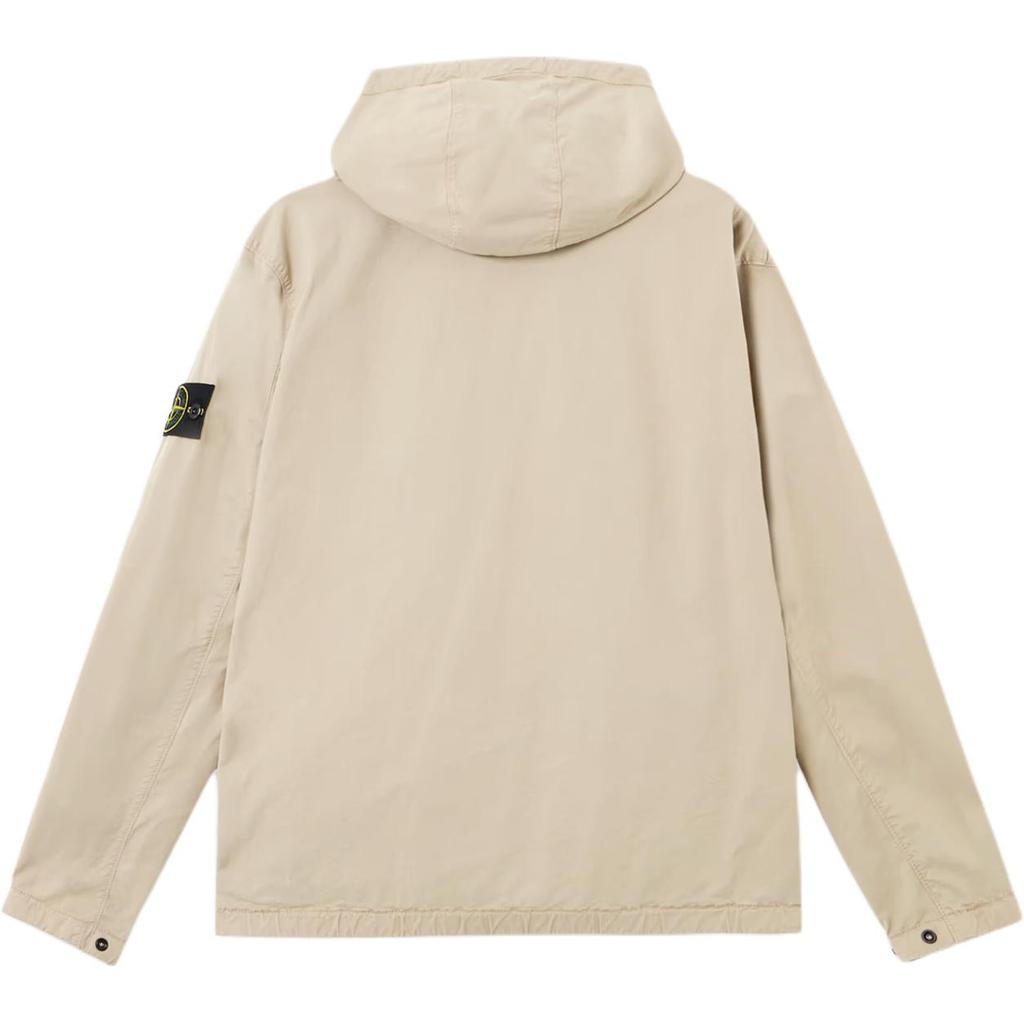 STONE ISLAND Solid Color Hooded Zip Jacket Men Jackets Desert-Gray K1S1541000-91S0010-V009A