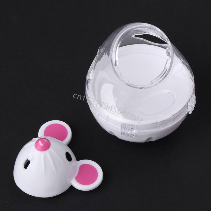 Teaser Toy Treat Disperser Automatic Interactive Mice Tumbler Swinging Mouse Feeder for Indoor Cats Kitten 6XDE