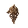 Men's Retro Wolf Head Lapel Pin Brooch - European and American Style Fashion Accessory