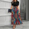 Short Sleeve Women's Dress Casual Flowy A-Line Midi Tshirt Dresses With Pockets Crewneck Vocation Boho Beach Sundress