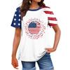 Women's Fashion Casual Printed Round Neck Raglan Sleeve T-Shirt Top T-Shirt Top Top