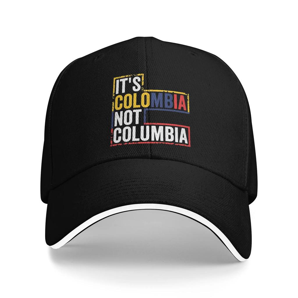 Vintage Colombia Flag Golf Cap Unisex Headwear Outdoor Travel Adjustable Fit Sun Caps