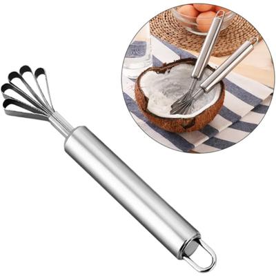 1 grattoir à viande en acier inoxydable pour noix de coco, raboteuse polyvalente en acier inoxydable, grattoir à poisson