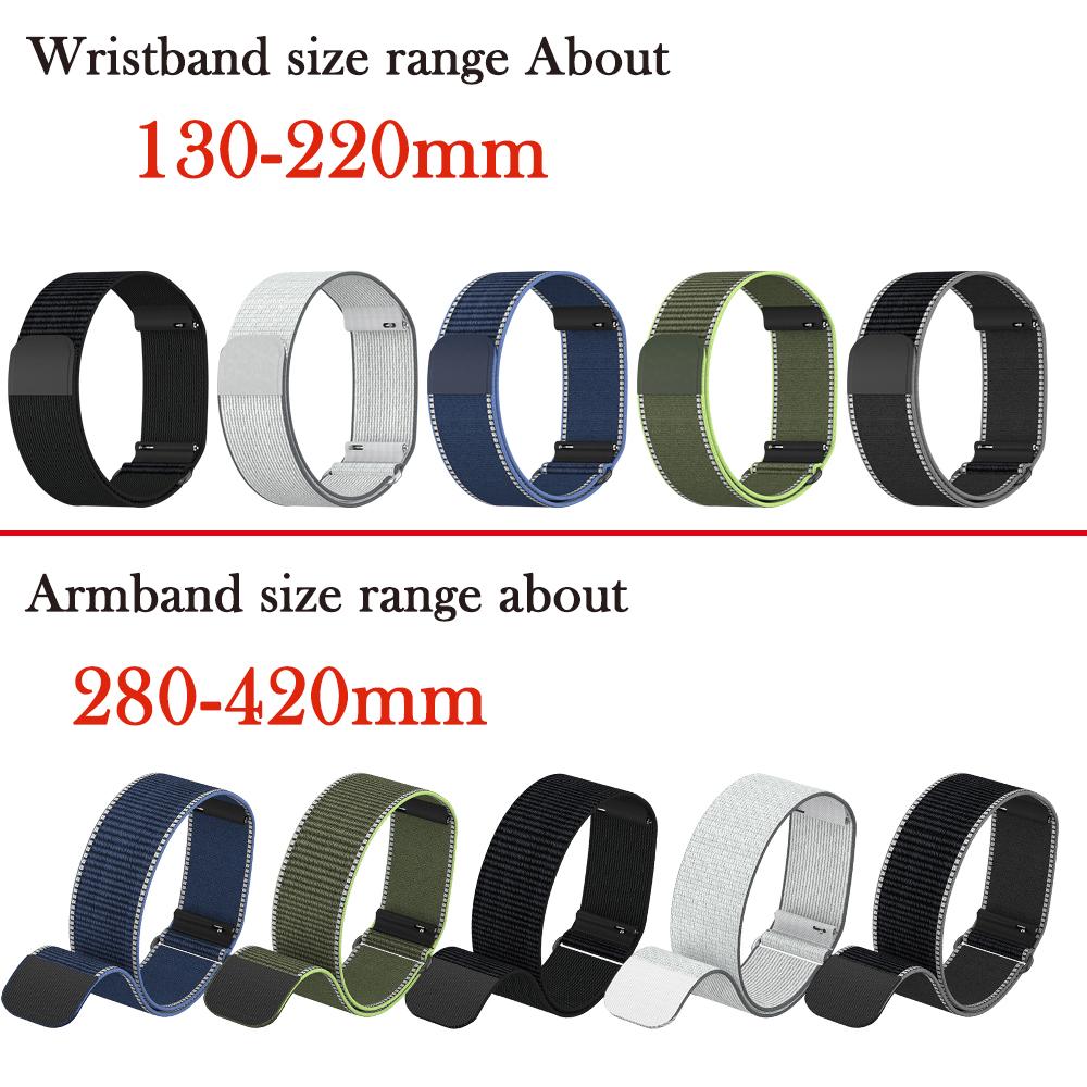 Kompatibel mit Amazfit Helio Handgelenk-/Armband Verstellbare Schlaufe Nylongeflecht Atmungsaktives Sportarmband Zubehör für Amazfit Helio