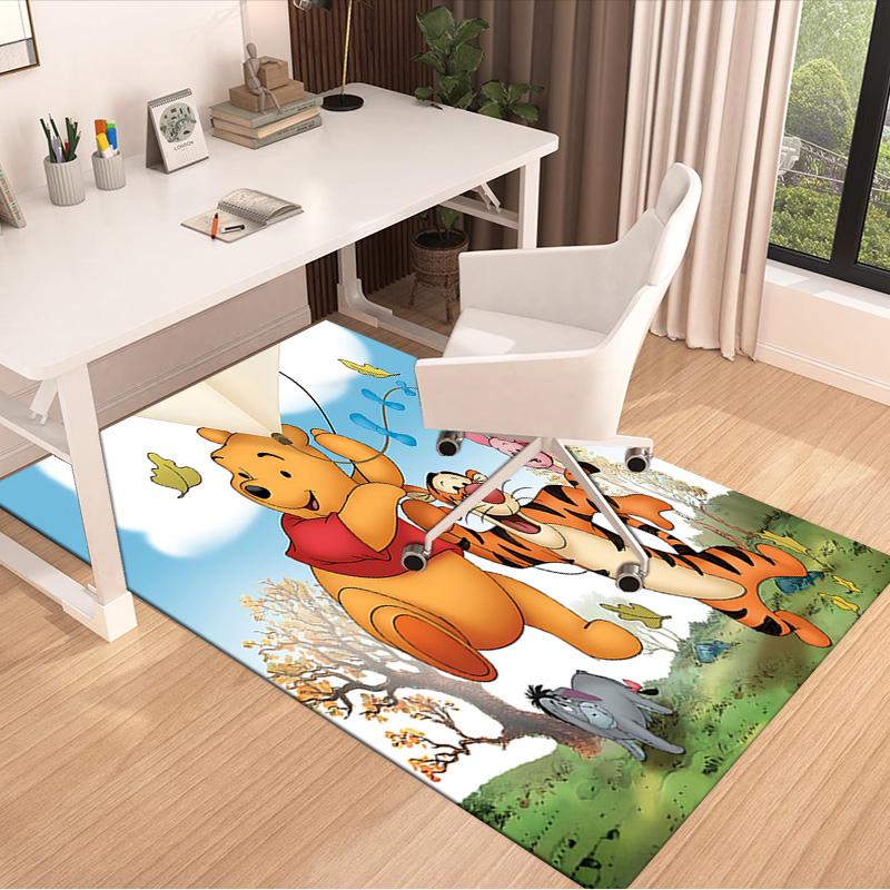 Winnie Pooh Friends Carpet For Playroom Bedroom Living Room Sofa Home Decorkids Game Area Rug Nonslip Floor Mat