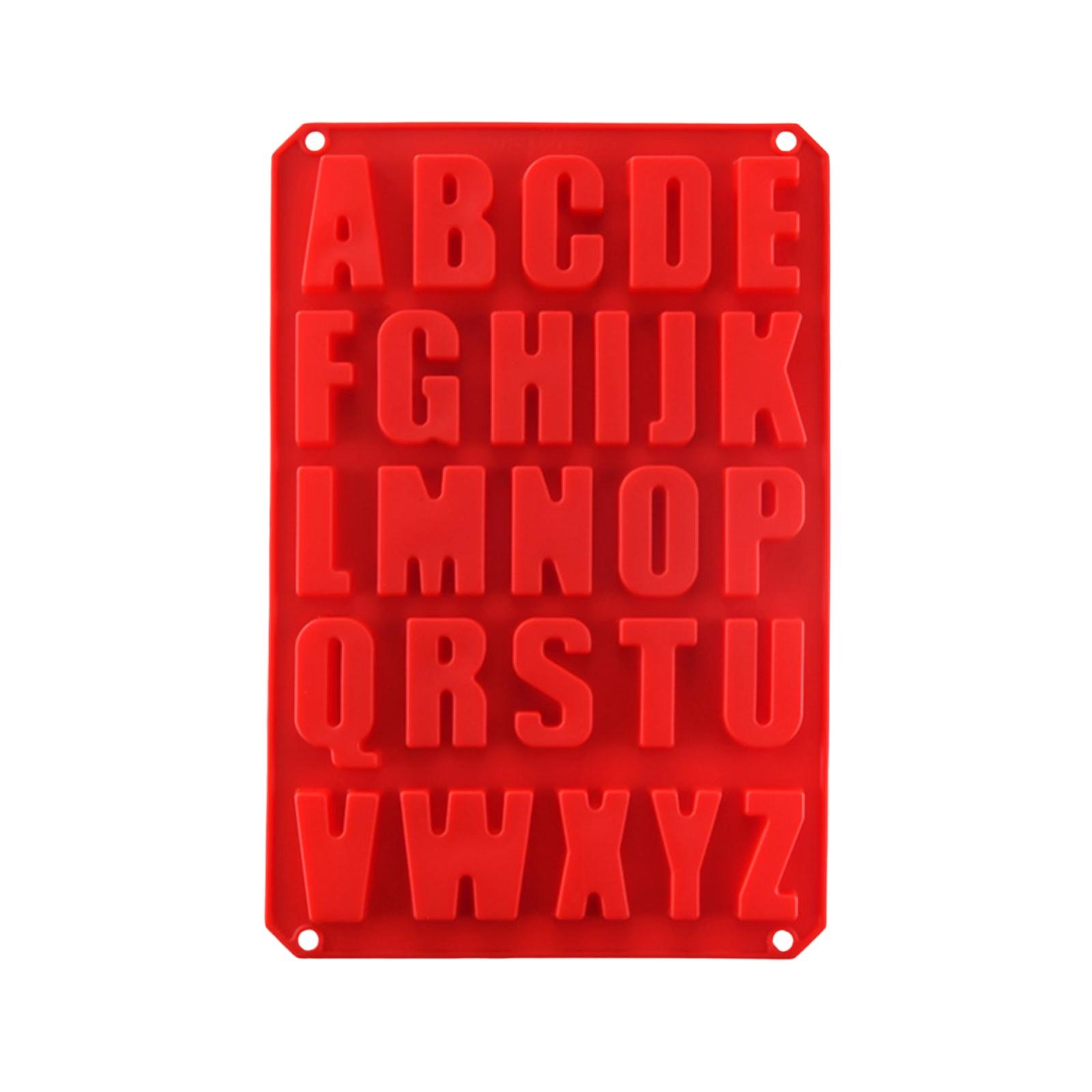 Silicone Cake Molds, Chocolate Molds, Letter Silicone Molds, Cake Baking Utensils, Diy Trays One Size красный