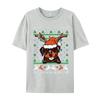 Classic Tshirt Ugly Christmas Rottweiler Reindeer Tshirt For Unisex Printed T Shirt Cotton Green And White Graphic T Shirt