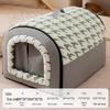Arc-Shaped Thickened Pet Nest for Autumn and Winter - Large Space Cat and Dog Bed, Removable