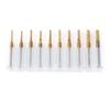10pcs Titanium Coat Tungsten Carbide 1.5mm 3.175mm End Mill Engraving Bits CNC Rotary Burrs Set