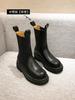 ~ Thick-soled Martin Boots Women's Medium Boots Locomotive Boots Chelsea Short Knight Boots Women's Boots Short Boots