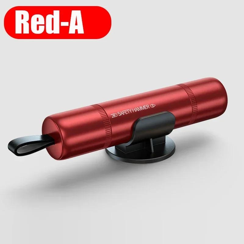 Car Safety Hammer Escape Emergency Glass Window Breaker Seat Belt Cutter Life Saving Escape Aluminum Alloy Hammer Cutting Knife