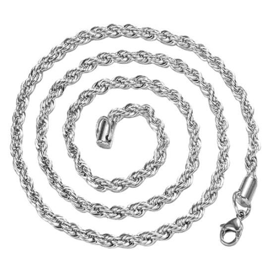 Women's Men's Twist Chain Necklace Charm Fashion Jewelry