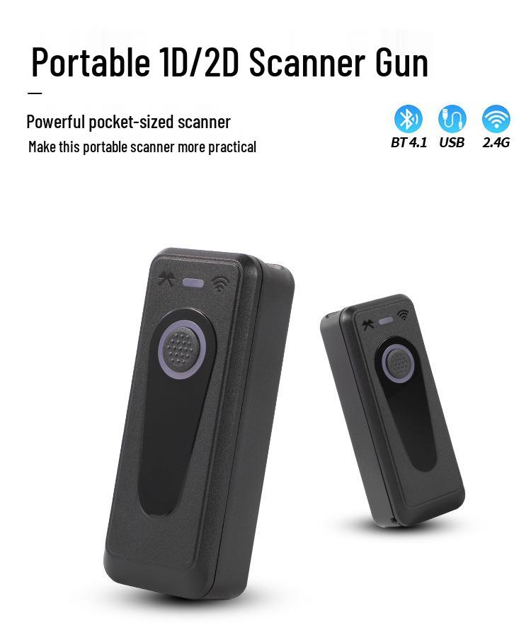 Wireless Bluetooth High-Speed 1D/2D Handheld Scanner