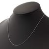 Platinum Necklace Pt850 Venetian Chain Adjuster width [Fairy Carat] (Slide 0.7mm 45cm)