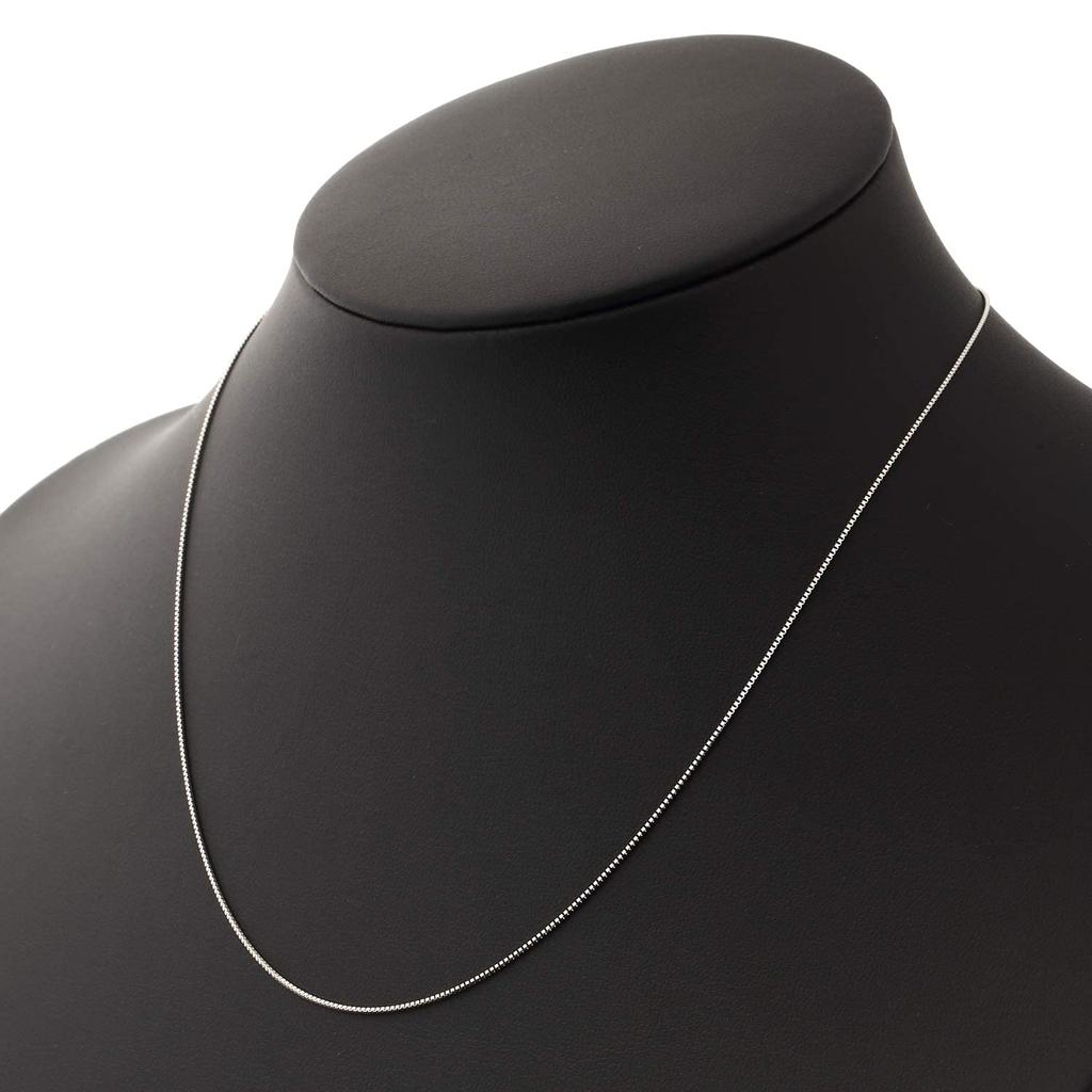 Platinum Necklace Pt850 Venetian Chain Adjuster width [Fairy Carat] (Slide 0.7mm 45cm)