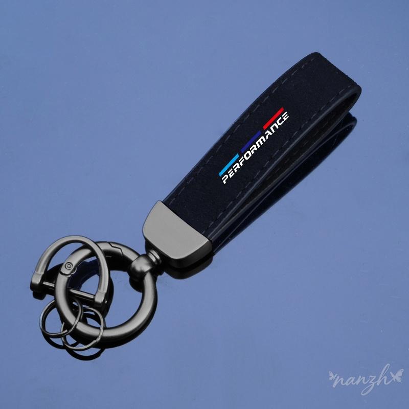 Leather Car Emblem Keychain Auto Vehicle Key Holder Keyring For BMW M Emblem E46 E36 E34 F10 E90 F30 E60 F30 E53 E30 E92 E87 yp2
