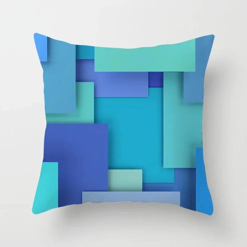 Office Decoration Cushion Cover Home Pillowcase Square Personality Geometric Pattern Decoration