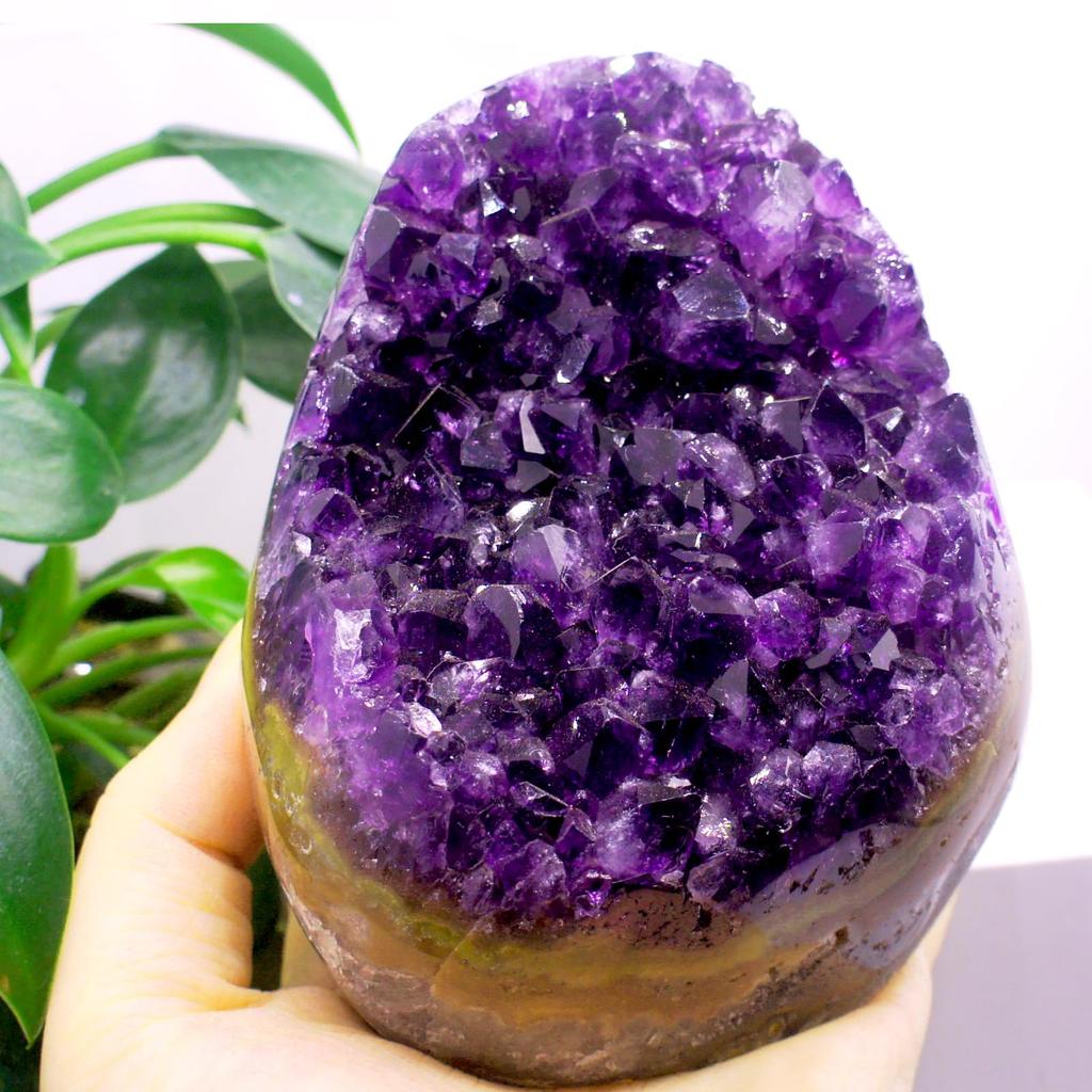 Amethyst Natural Carefully Purple Rough Power Feng Ideal for Interior Decoration [TANAKA YA] Cluster, Stone, Selected, High-Quality, Approx.