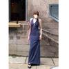 Kink Lace Neck Sling Floral Dress Women's Summer New Seaside Vacation Beach Dress