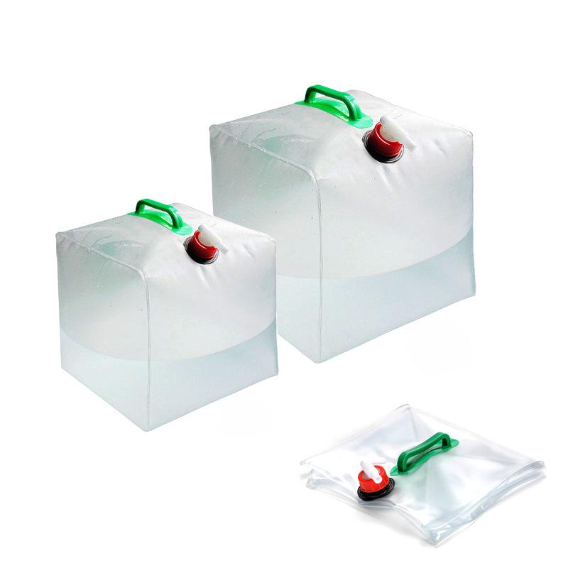 1PC PE Folding Water Bag Telescopic Bucket Food Grade Outdoor Portable Emergency Storage Kettle Car Camping 3L