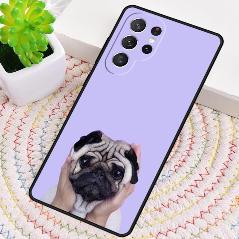 CUTE PUPPY PUG DOG MOPS Phone Case for Samsung Galaxy Note 10 Pro S26 Ultra S23 S24 FE S25 S21 S22 PLUS Shockproof Cove