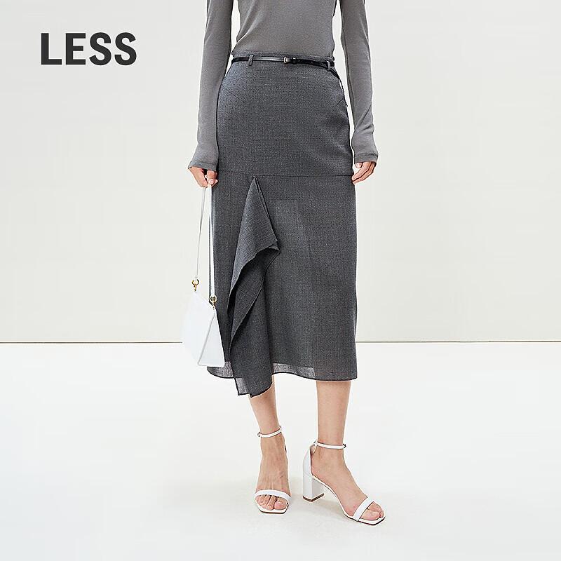LESS 2025 Spring Straight Casual Commuter Long Skirt M
