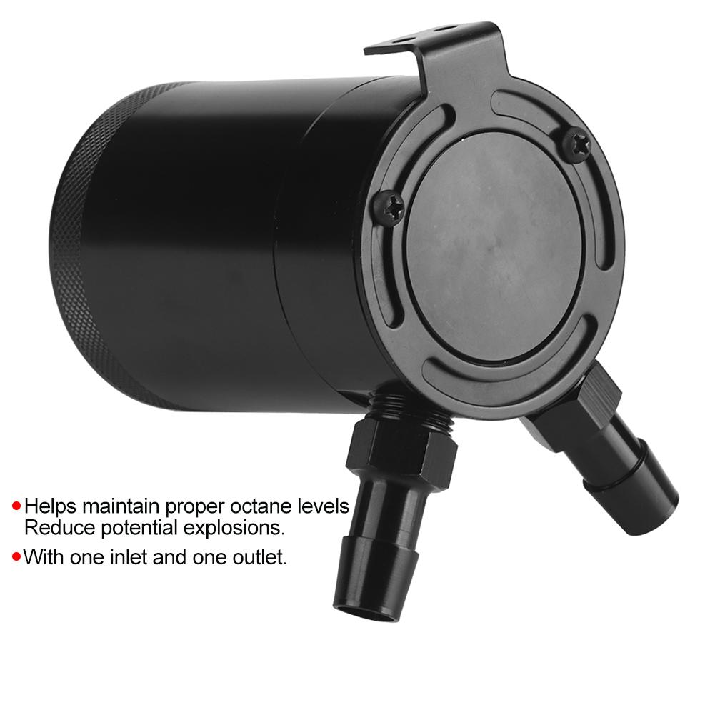 Racing Universal 2 Port Oil Catch Can Universal Aluminum Alloy Air Oil Separator