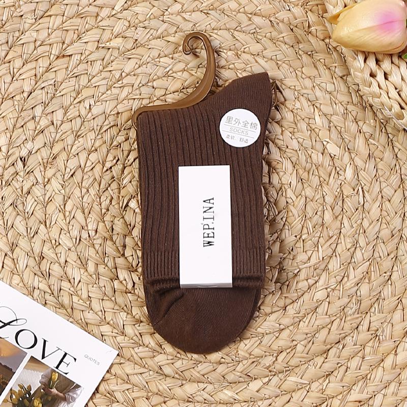 2025 New Women's Pure Cotton Low-Cut Socks - Anti-Odor, Sweat-Absorbent, Mid-Calf, Perfect for Spring & Summer.