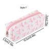 1 Pc Exquisite Bowknot Single-layer Pencil Case, Floral Pattern Design Storage Bag, a Must-have for Back To School Season