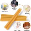 Beeswax Taper Candles, 8" 12Pack Natural Bees Wax Candle - Smokeless, Dripless & Unscented Tapered Candles - 8 Hours Long Burning Time for Home Decor