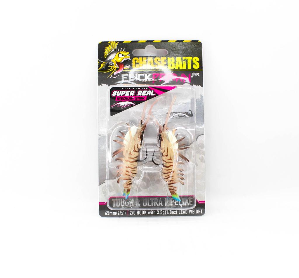 Chasebaits Flick Prawn 65 mm 3,5 gram Synkende sluk 2/pakning 02 (0015)