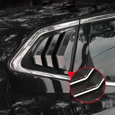 Car Accessories 2pcs Rear Window Scoop Louvers Shutters Blinds Cover Trim for Nissan Qashqai J11 2015 2016 2017 2018