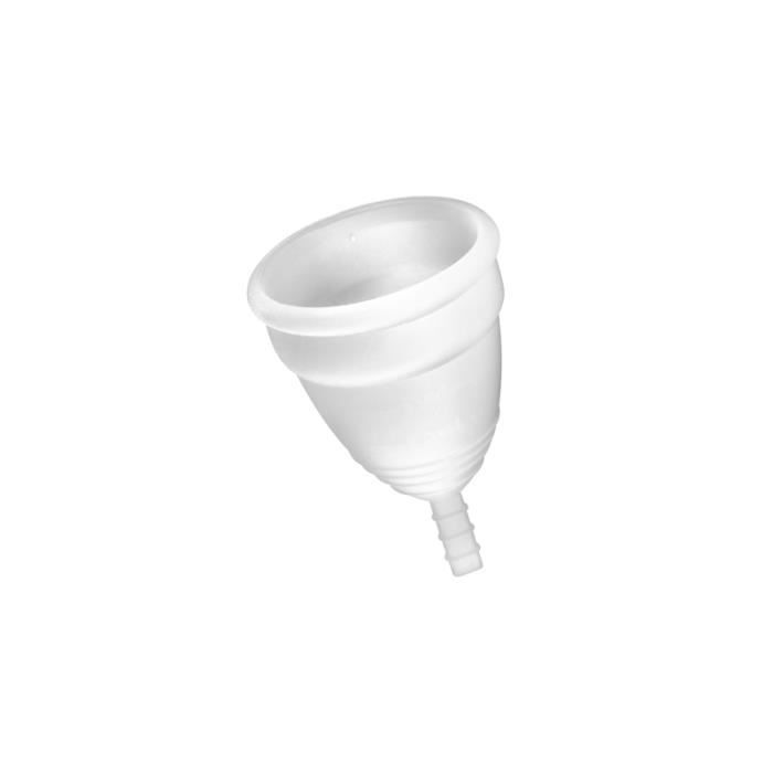 Coupe Menstruelle - Yoba - Taille S - Silicone Blanche - Confortable - Écologique - Mixte
